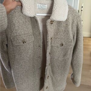 Z Supply Cream Sherpa Jacket
